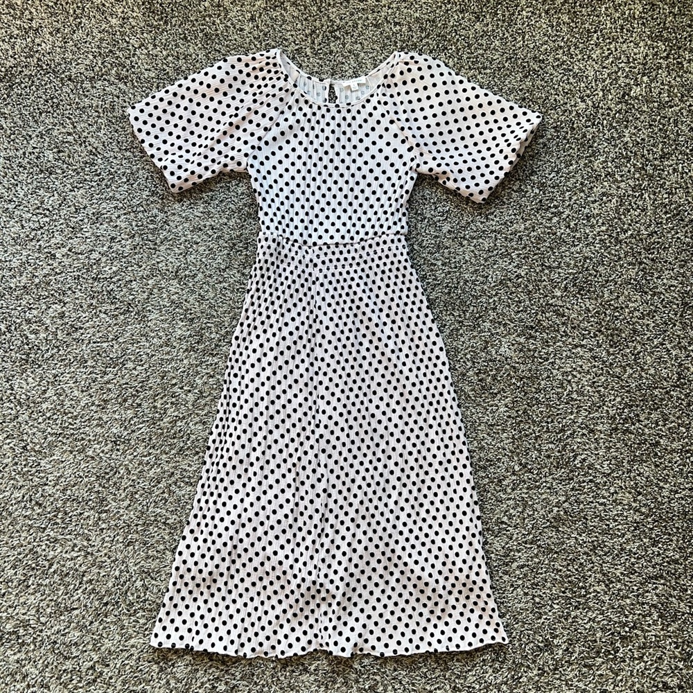 One Loved Babe Mina polka dot midi dress